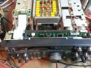 A small choke on the RF input "choked" when confronted with high VSWR.  The near-short circuit forced the TS-850SAT to drive down its power output to well below normal.